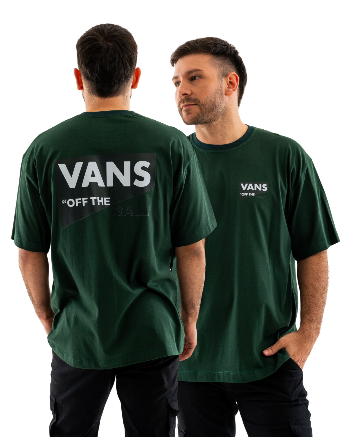 VN DOBLE ESTAMPA en VERDE INGLES